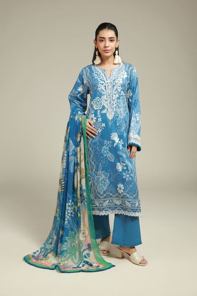 Embroidered | Satin | Fabrics 3 Piece | AED 200.00
