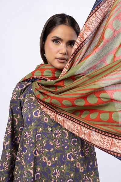 Printed | Slub Lawn | Dupatta | AED 80.00