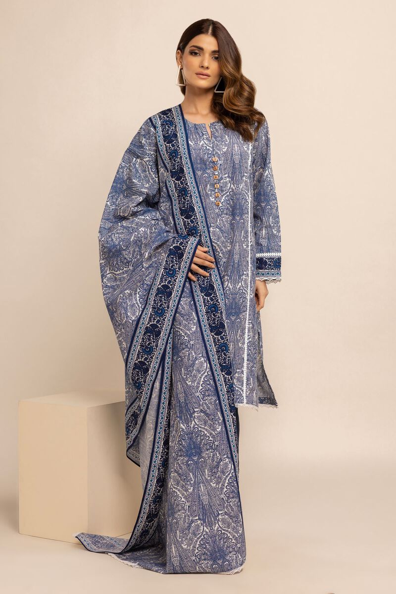Printed | Light Khaddar | Fabrics 3 Piece | null