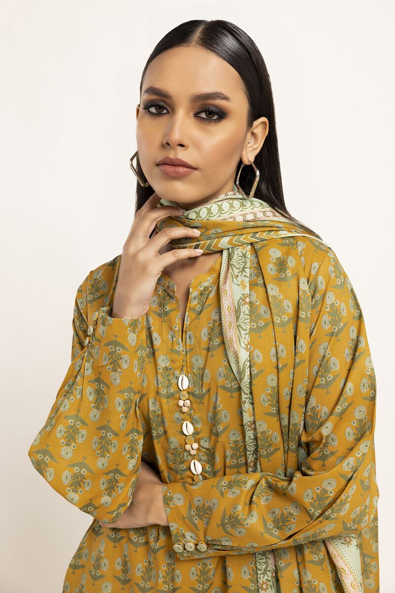 Fabrics 3 Piece Suit, YELLOW, hi-res image number null