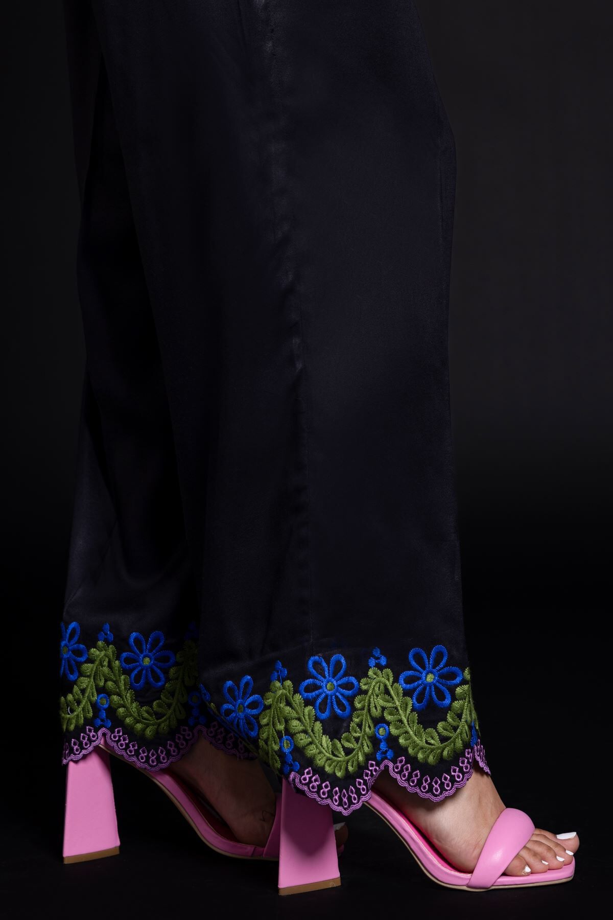 Khaadi embroidered trousers sales