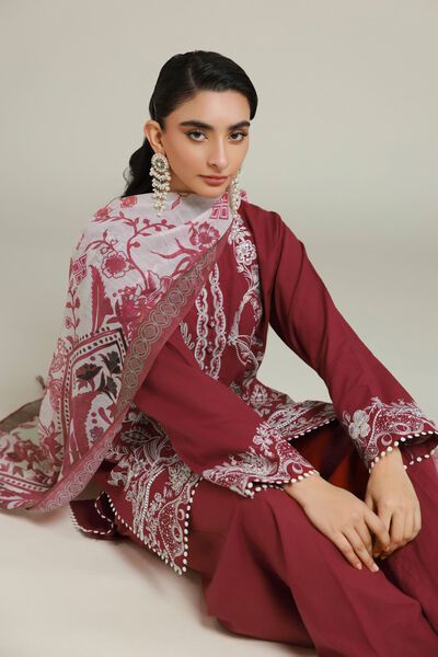 Embroidered | Cambric | Tailored 3 Piece | AED 300.00