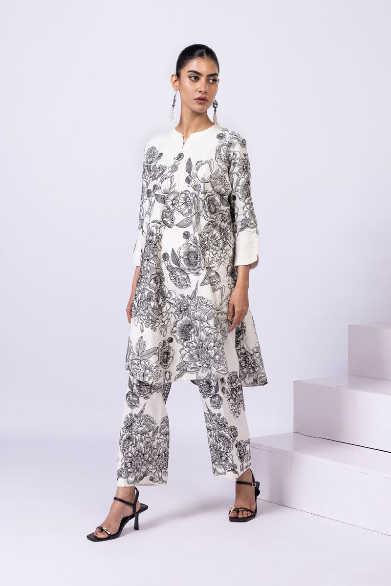 Embroidered | Viscose Oak Silk | Pants | null