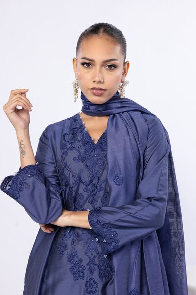 Embroidered | Cotton Net | Dupatta | AED 88.00