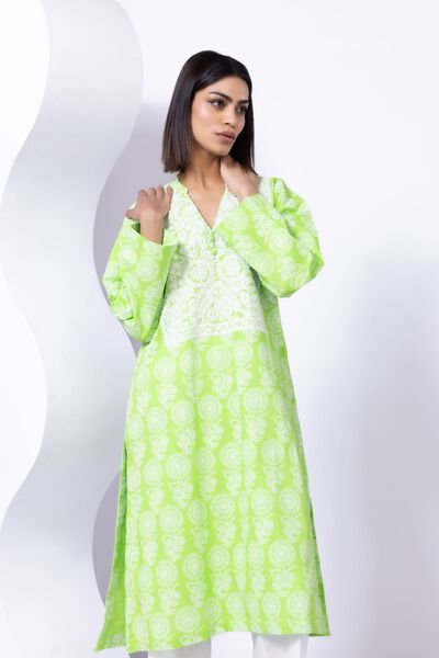 Embroidered | Crosshatch Poplin | Kurta | AED 140.00