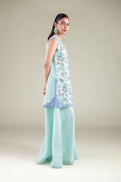 Embroidered | Mesuri | Summer Relaxed Pants | AED 60.00