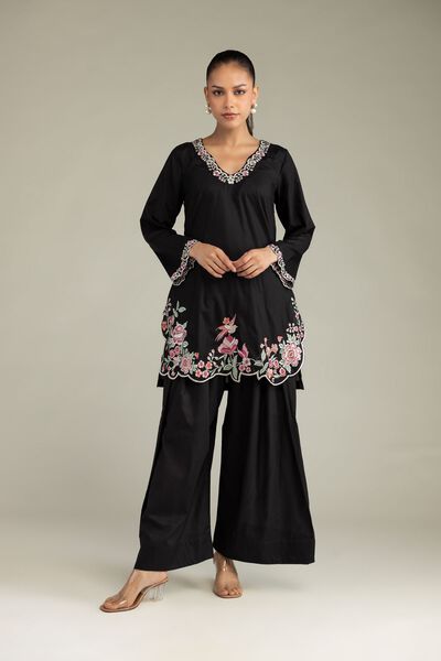 Embroidered | Cambric | Black Solid Shalwar | AED 50.00