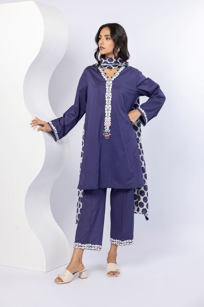 Embroidered | Cambric | Pants | AED 60.00