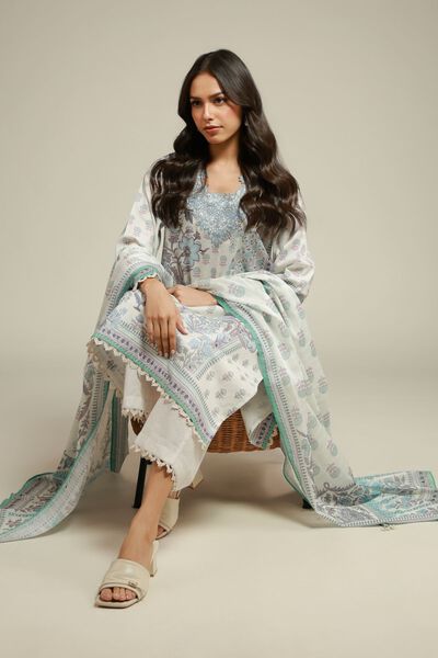 Embroidered | Textured Lawn | Tailored Lawn 3-Piece | AED 250.00