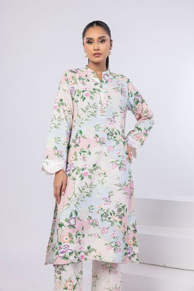 Embroidered | Dull Raw Silk | Kurta | AED 140.00