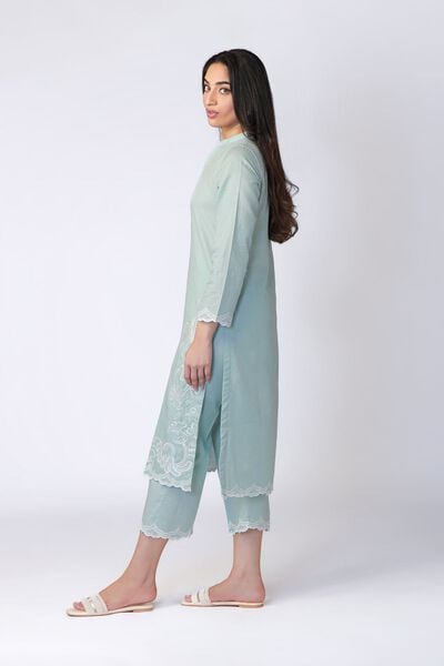 Embroidered | Cotton Dobby | Pants | AED 60.00