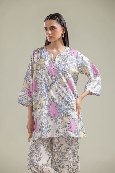 Printed | Cotton Dobby | Short Cotton Kurta | AED 100.00