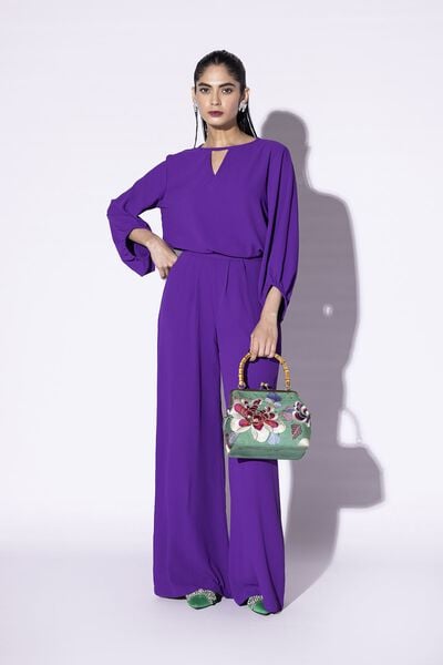 Dyed | Heavy Georgette | Trousers | AED 30.00
