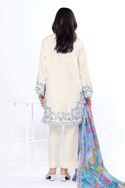 Embroidered | Dull Raw Silk | Fabrics 3 Piece | AED 170.00