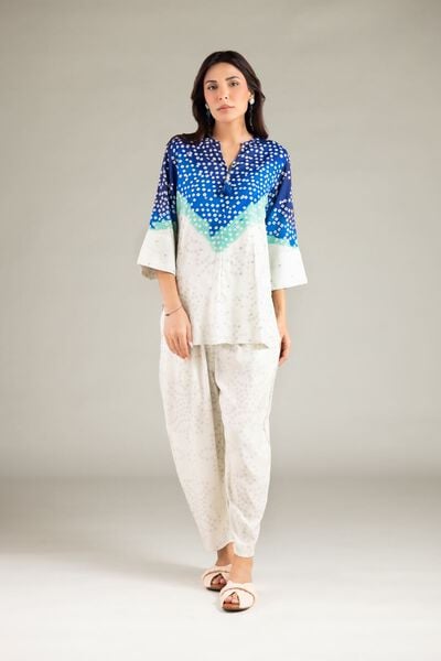 Embroidered | Viscose Crepe | Trousers | AED 60.00