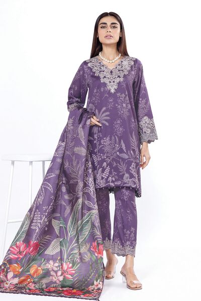 Embroidered | Cotton Satin | Fabrics 3 Piece | AED 120.00