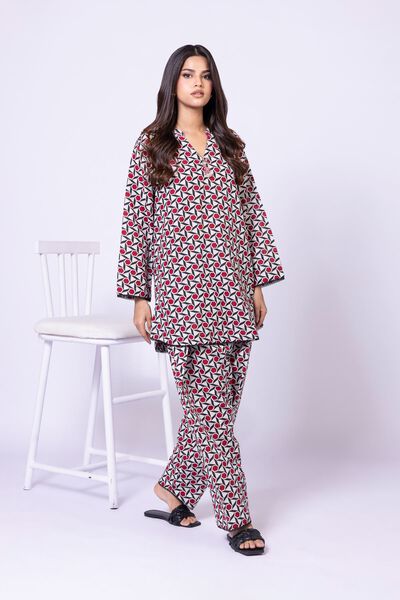 Printed | Textured Cotton | Pants | AED 60.00