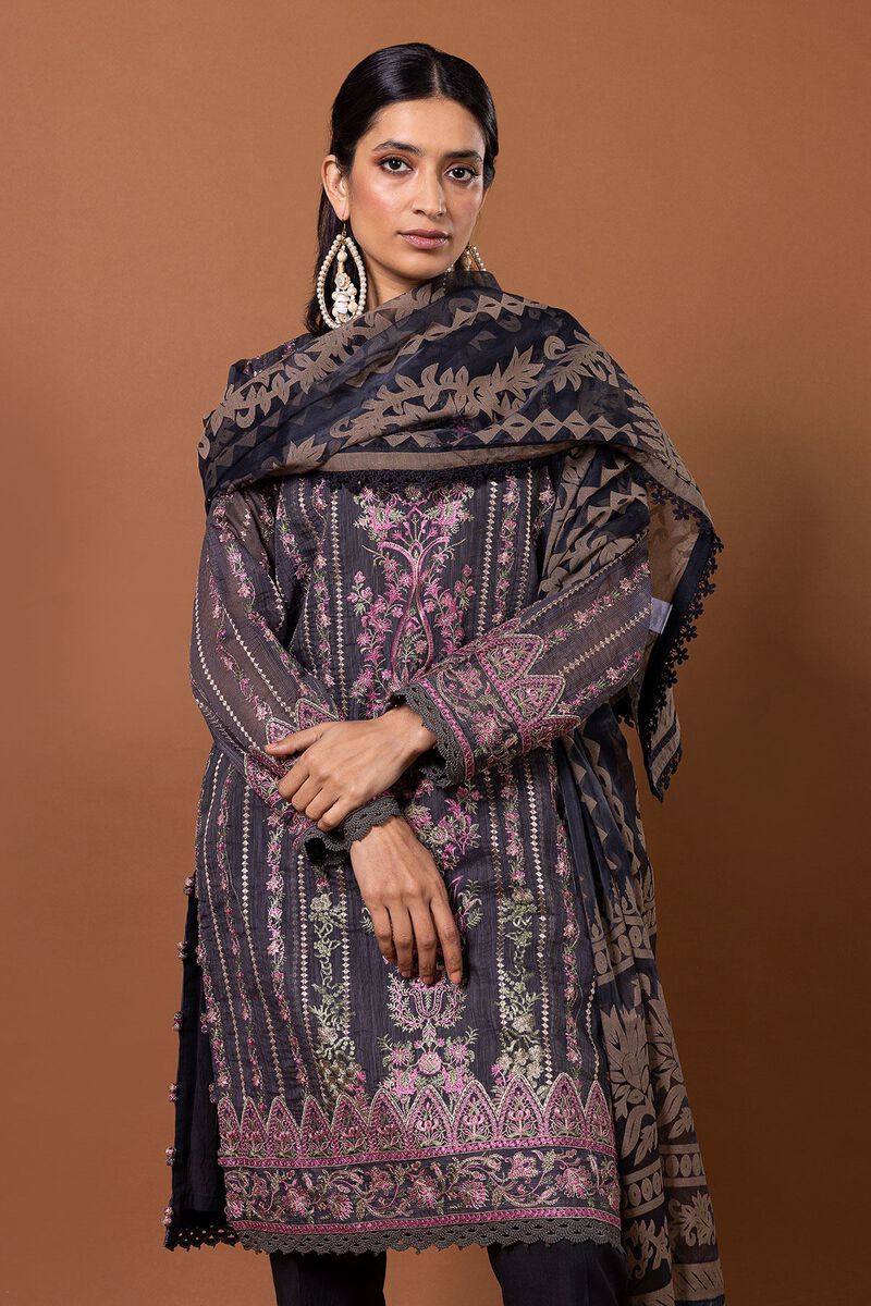 Embroidered | Polyester Organza | Fabrics 3 Piece | null