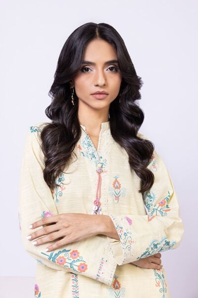 Embroidered | Khaddar | Kurta | AED 100.00