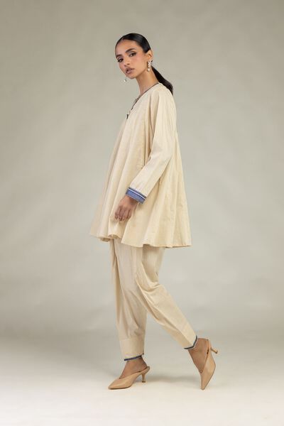 Textured Cotton | Embroidered | Textured Cotton Shalwar | AED 130.00