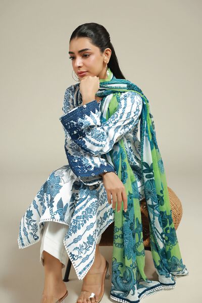 Embroidered | Satin | Fabrics 3 Piece | AED 200.00