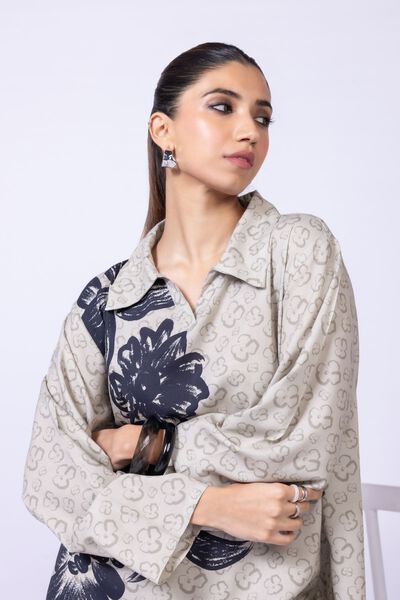Printed | Dull Raw Silk | Blouse | AED 42.00