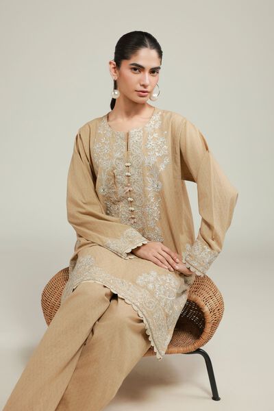 Embroidered | Cotton Dobby | Tailored Dobby Set | AED 230.00