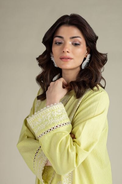 Embroidered | Cotton Dobby | Fabrics 2 Piece | Top and Bottom | AED 150.00