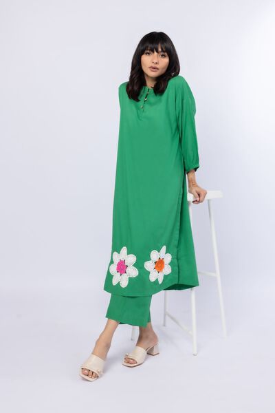 Dyed | Crosshatch Poplin | Pants | AED 18.00