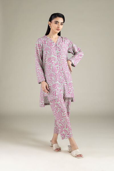 Printed | Textured Cotton | Pants | AED 70.00