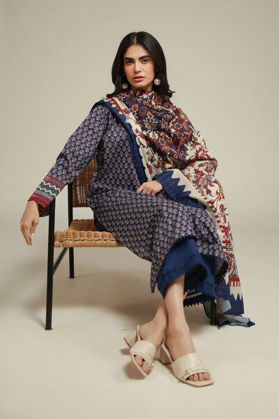 Printed | Messuri | Tailored 3 Piece | AED 250.00