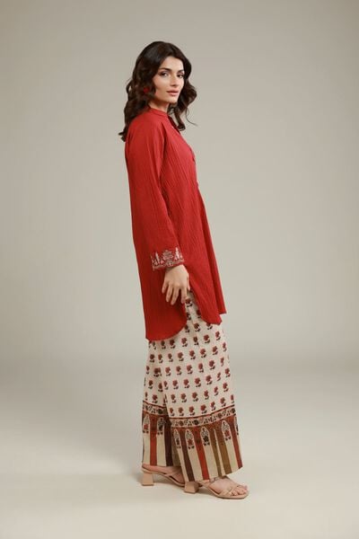 Printed | Cotton Crinkle | Floral Relaxed Pants | AED 72.00