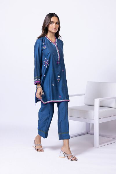 Embroidered | Raw Silk | Pants | AED 24.00