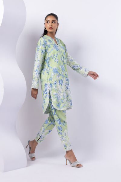 Embroidered | Crosshatch Raw Silk | Shalwar | AED 36.00