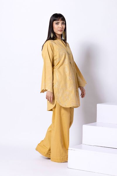 Dyed | Crosshatch Poplin | Pants | AED 60.00