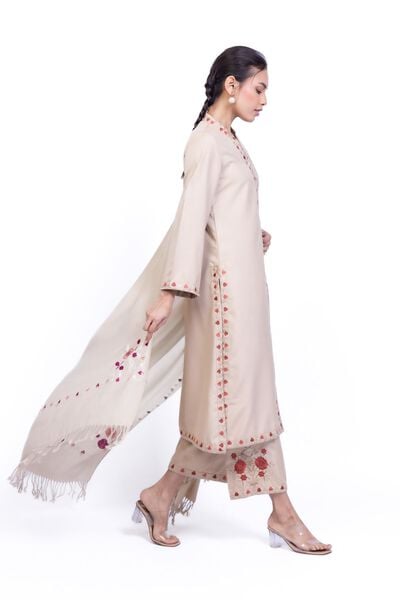 Embroidered | Heavy Blended Viscose | Pants | AED 112.00