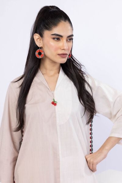 Embroidered | Crosshatch Poplin | Kurta | AED 60.00