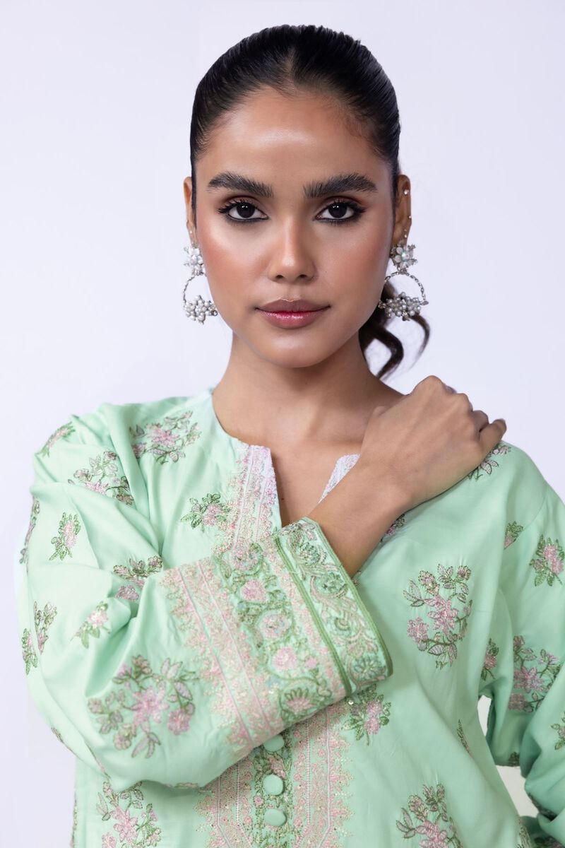 Embroidered | Russian Raw Silk | Kurta | AED 96.00