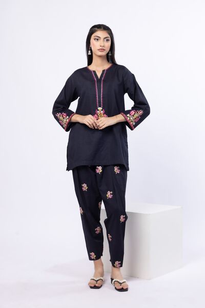 Embroidered | Cotton Dobby | Pants | AED 80.00
