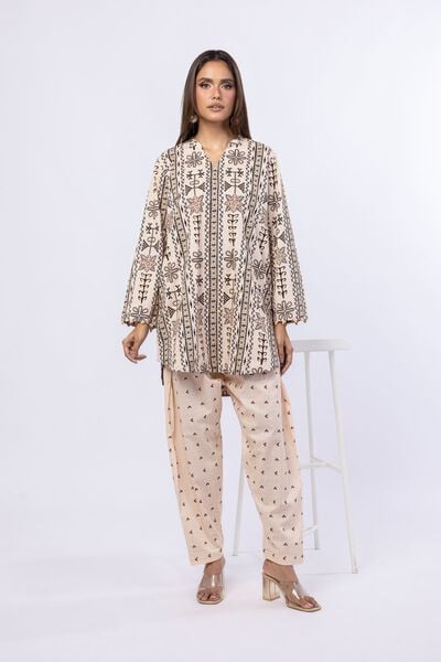 Printed | Crosshatch Poplin | Pants | AED 60.00