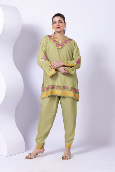 Embroidered | Viscose Oak Silk | Shalwar | AED 30.00