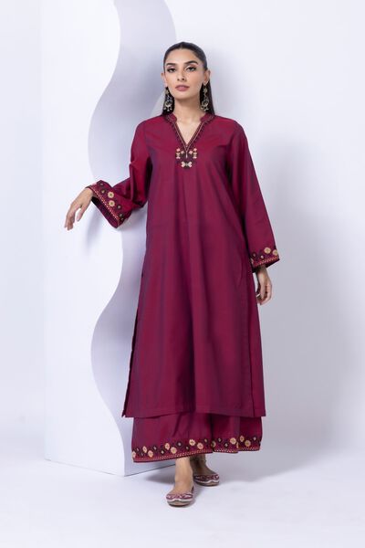 Embroidered | Chambray | Kurta | AED 120.00
