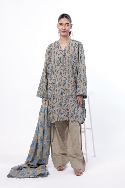 Printed | Light Khaddar | Tailored 3 Piece | AED 180.00