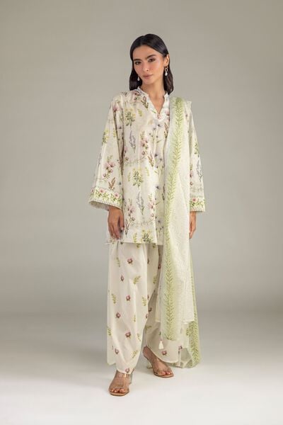 Printed | Cambric | Floral Cambric Pants | AED 150.00
