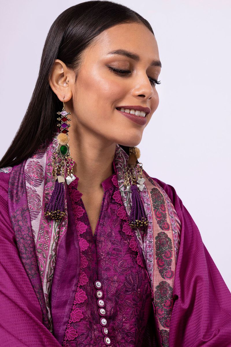 Embroidered | Diamond Dobby | Fabrics 3 Piece | null