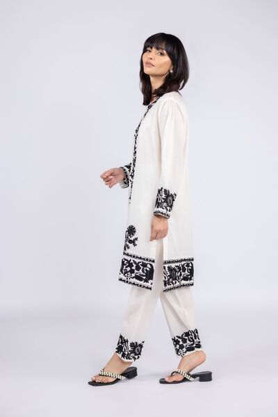 Embroidered | Cambric | Pants | AED 68.00