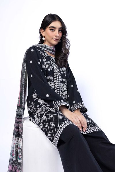 Embroidered | Cotton Dobby | Tailored 3 Piece | AED 300.00