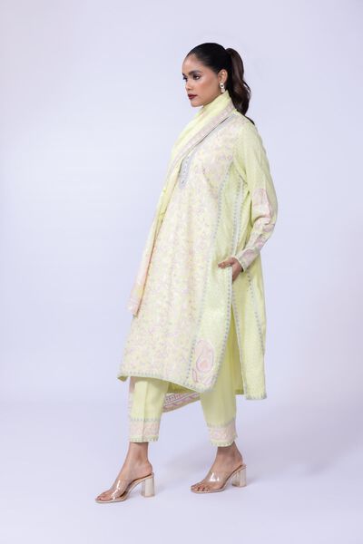 Embroidered | Russian Raw Silk | Pants | AED 36.00