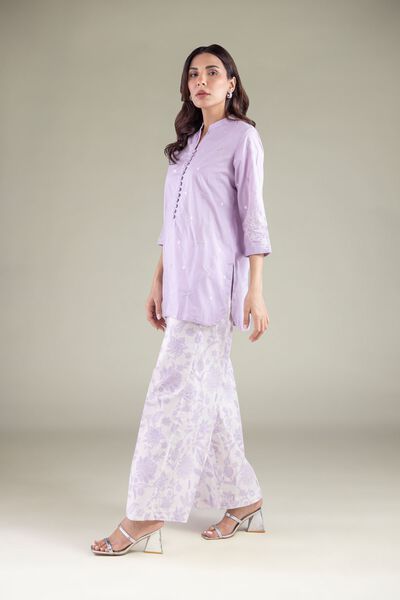 Embroidered | Cambric | Pants | AED 80.00