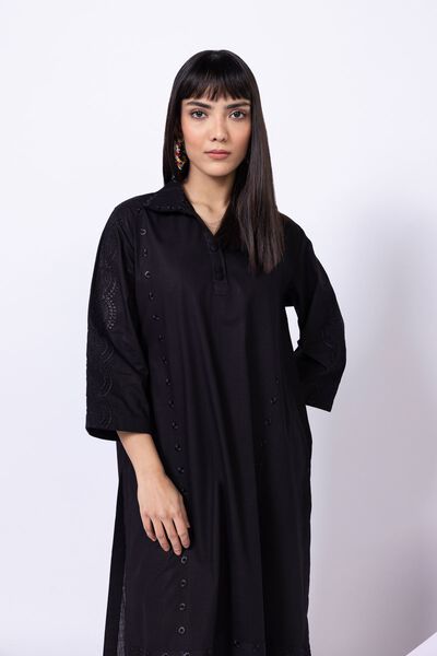 Embroidered | Crosshatch Poplin | Kurta | AED 140.00